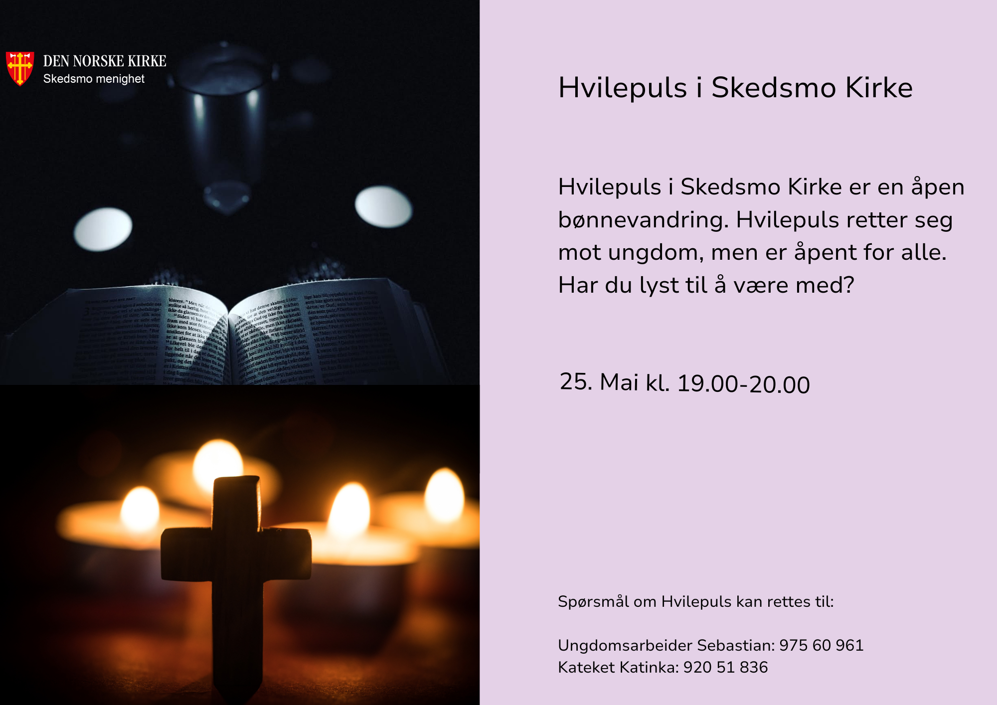 Bilde: Tente gule te-lys. Trekors. Plakat laget av Sebastian Rodriguez Forero Blomseth