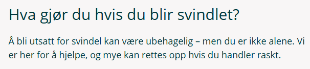Bilde: Hva gjør du hvis du blir svindlet?
