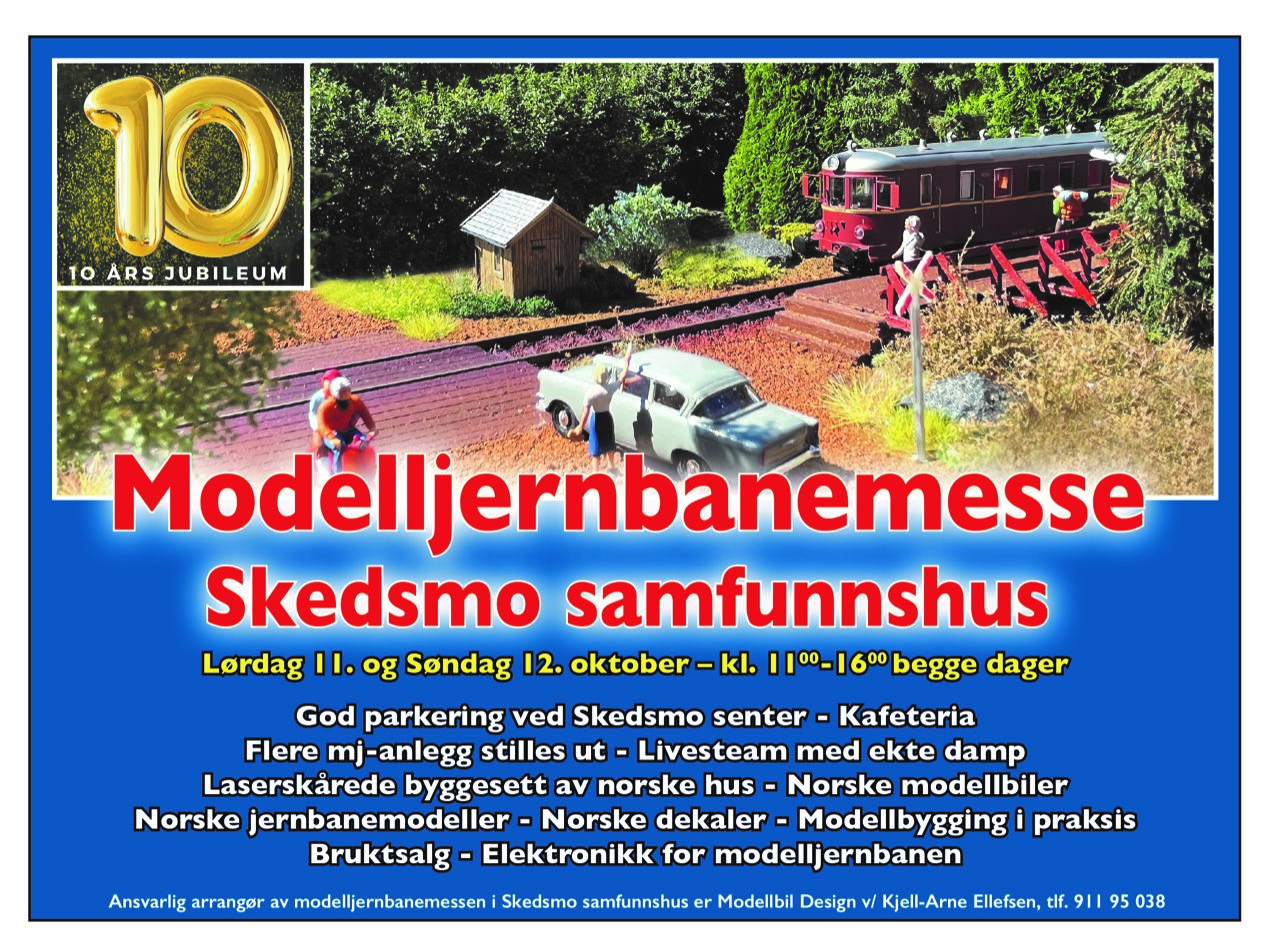 Bilde: Utsnitt fra modelltoganlegg. Fotografert av Jan Tore Kopperud.